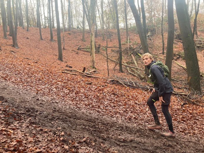 Marijn Sinkeldam tijdens de training in Berg en Dal.