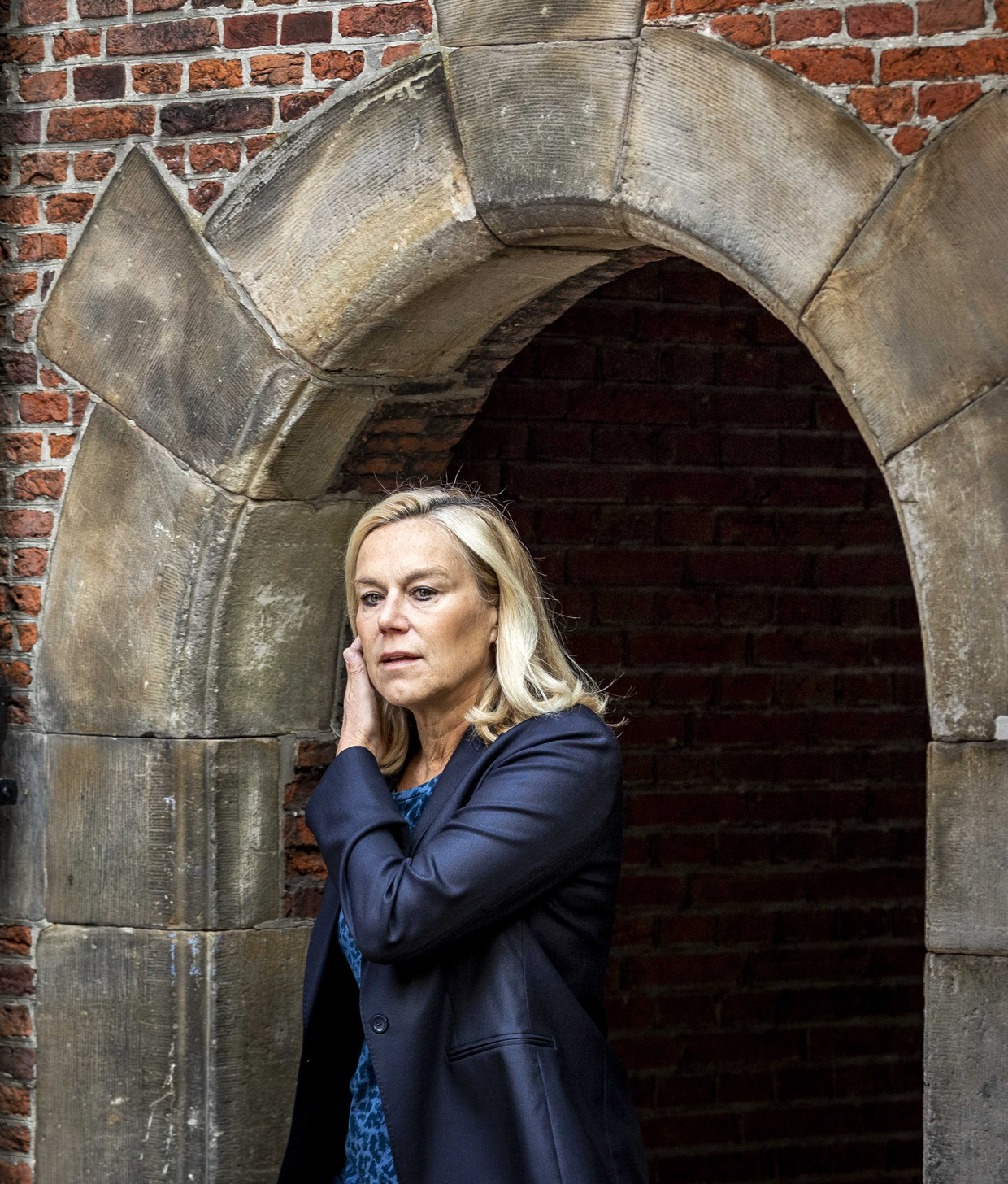Sigrid Kaag, minister van Buitenlandse Handel en Ontwikkelingssamenwerking, komt aan op het Binnenhof voor de wekelijkse ministerraad.  Beeld ANP