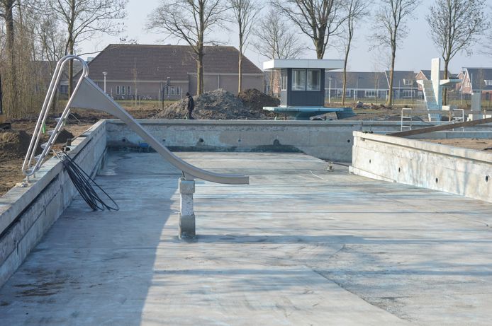 Renovatie van zwembad De Spetter, begin 2018.