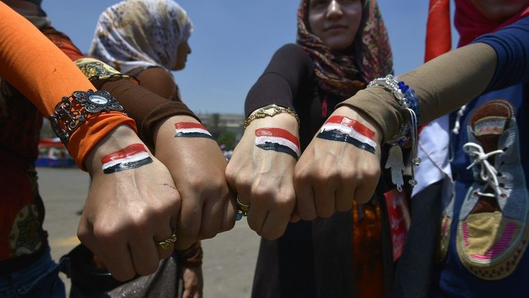 Het Tahriplein in Egypte. Beeld afp