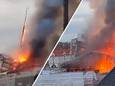 Toren stort in tijdens brand in iconisch gebouw Kopenhagen