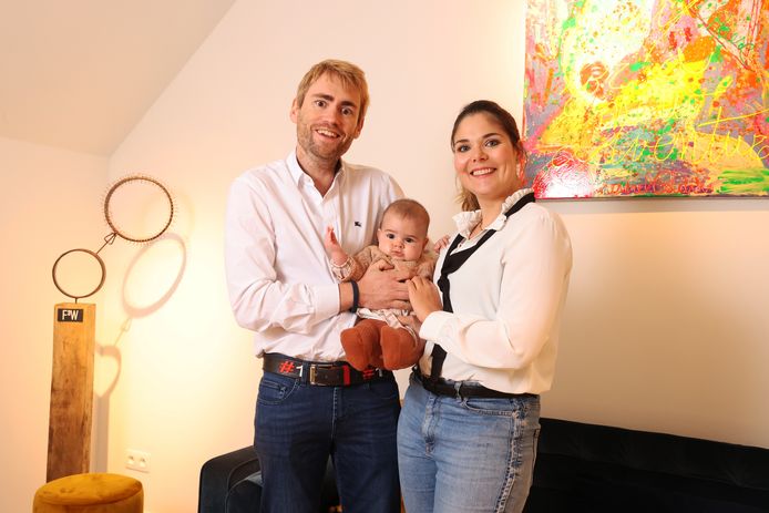 Nicolas De Bruyn en partner Sarah en dochter Elisabeth