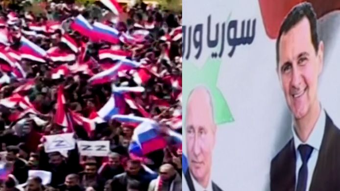 Syrische studenten steunen Rusland