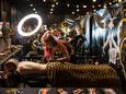 Volop ‘werk in uitvoering’ tijdens de eerste Ink ’n Art Tattoo Convention in Den Bosch.
