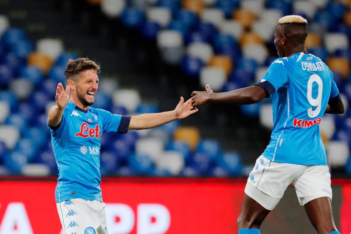 Dries Mertens en Victor Osimhen.