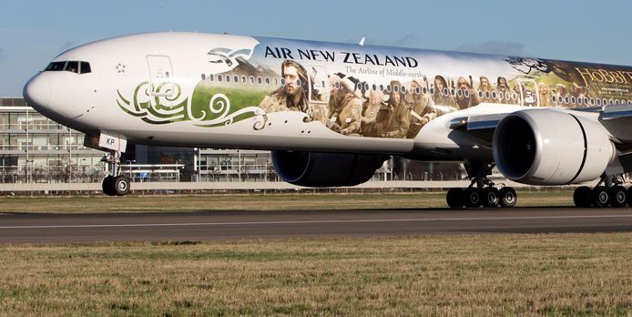 Een vliegtuig van Air New Zealand op archiefbeeld.