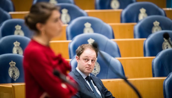 Harry van der Molen (CDA) tijdens een debat over de wijziging van de embryowet.