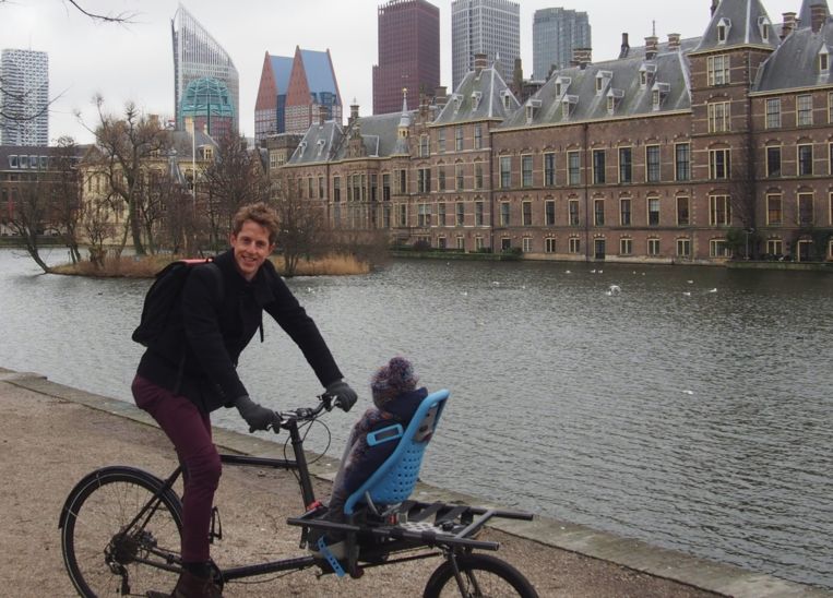 Marcel Kleizen is fietsburgemeester in Den Haag. Beeld Bycs