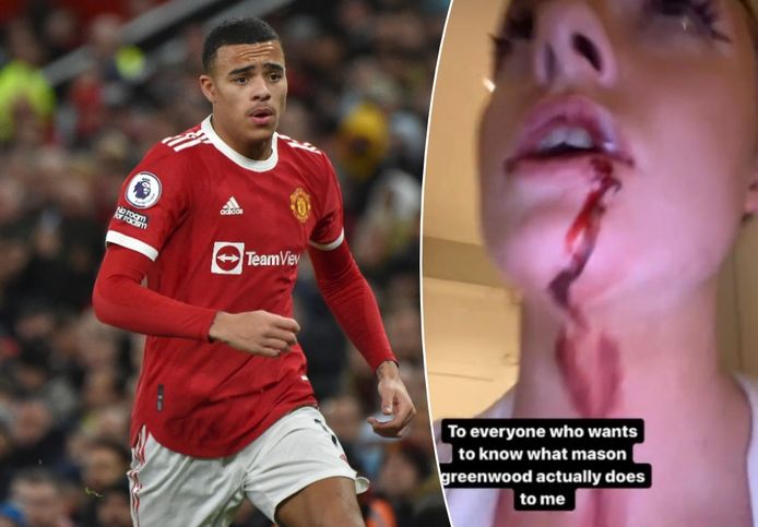 Mason Greenwood en een gehavende Harriet Robson.