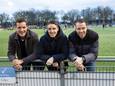 Bij Unitas'59 zijn de vorig jaar gestopte spelers routiniers Richard Hermans (links) , Robin Timmers (midden) en Stanley Verbeek (rechts) weer opgetrommeld om de Eindhovense derdeklasser voor degradatie te behoeden