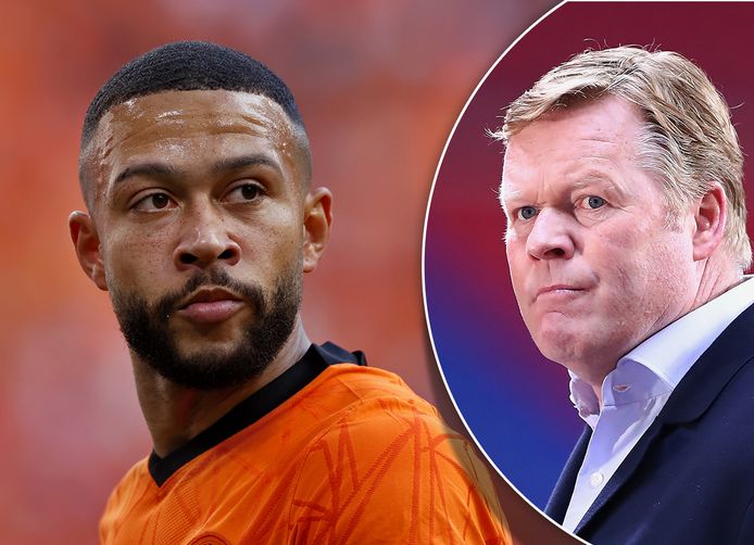 Memphis Depay en Ronald Koeman.