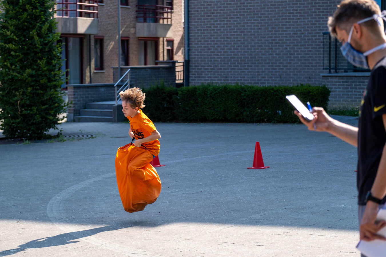 Leerlingen OLVP organiseren eigen versie van ‘De Container Cup’ Foto