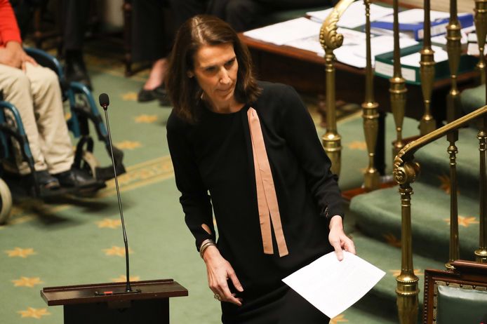 Begrotingsminister Sophie Wilmès (MR).