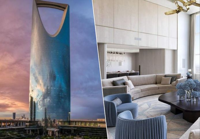 Het Four Seasons Hotel in Riyadh waar Cristiano Ronaldo verblijft