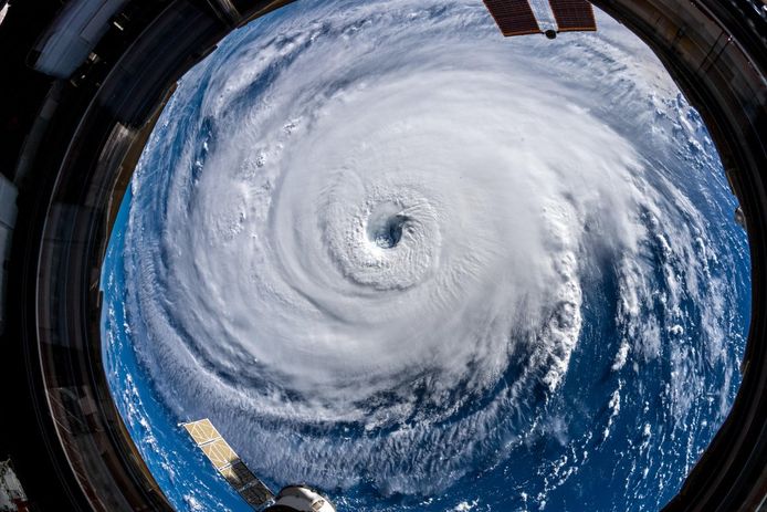 De Duitse astronaut Alexander Gerst schoot dit indrukwekkende beeld van orkaan Florence vanuit het ISS.