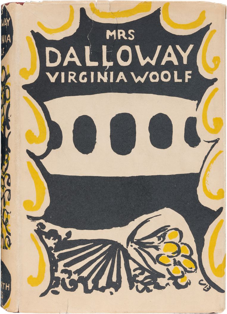 Virginia Woolf, Mrs Dalloway. Hogart Press, 1925. Ontwerp Vanessa Bell. Beeld Hogart Press/Random House