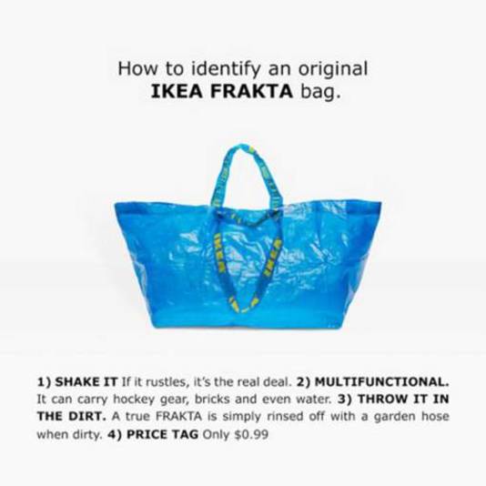 Ikea reageert op peperdure Balenciaga tas zo herken je een