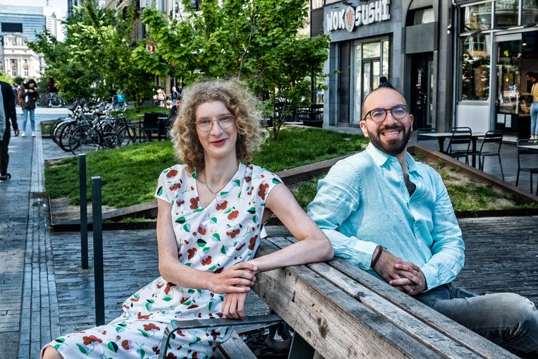 Jenna Boeve en Jad Zeitouni willen Meyrem Almaci opvolgen bij Groen. Beeld Tim Dirven