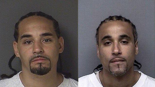Richard Anthony Jones (rechts) heeft 17 jaar in de gevangenis gezeten. Nu is hij vrijgelaten omdat zijn dubbelganger is opgedoken en niet duidelijk is wie de overval heeft gepleegd.