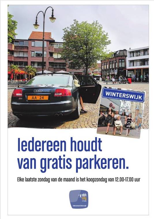 De advertentie van de Winterswijkse winkeliers op pagina 26 van Tubantia, de regiokrant voor onder meer Enschede.