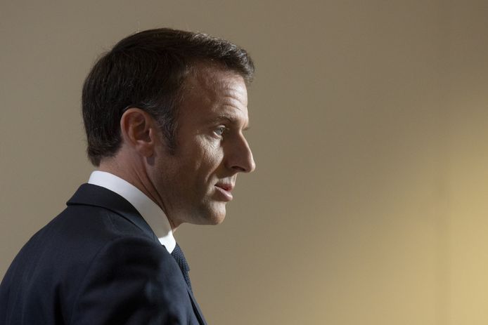 De Franse president Emmanuel Macron.