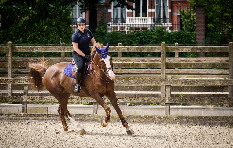 Prinses Amalia op haar paard Mojito. Beeld RVD