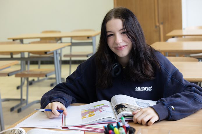 Noortje Volders is de enige leerling in de klas Technologische wetenschappen in Level X in Hasselt