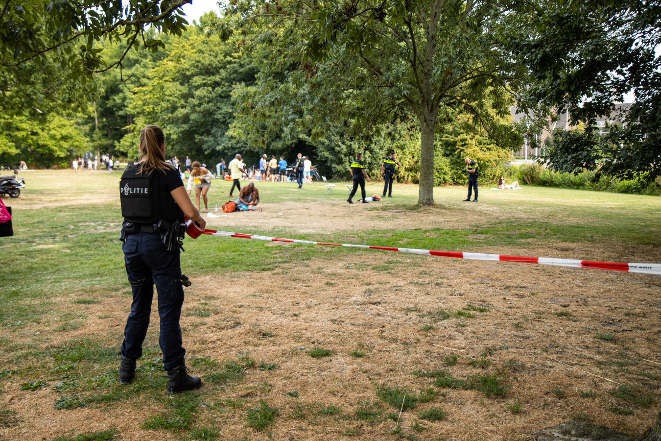 De schietpartij vond plaats in een bomvol Vroesenpark.