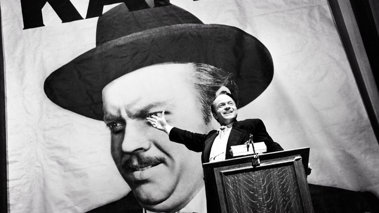 Orson Welles als Charles Foster Kane in zijn film 'Citizen Kane' (1941), algemeen beschouwd als een van de beste films aller tijden.
 Beeld X
