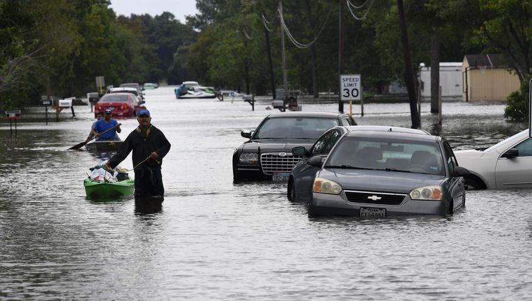 De gevolgen van orkaan Harvey. Beeld afp