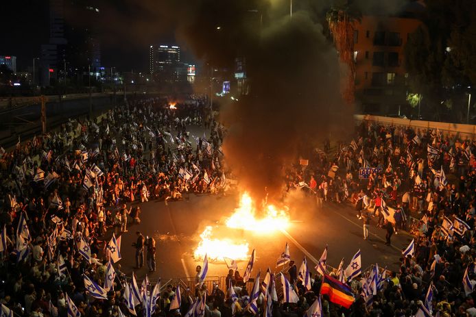 Protest in Tel Aviv.