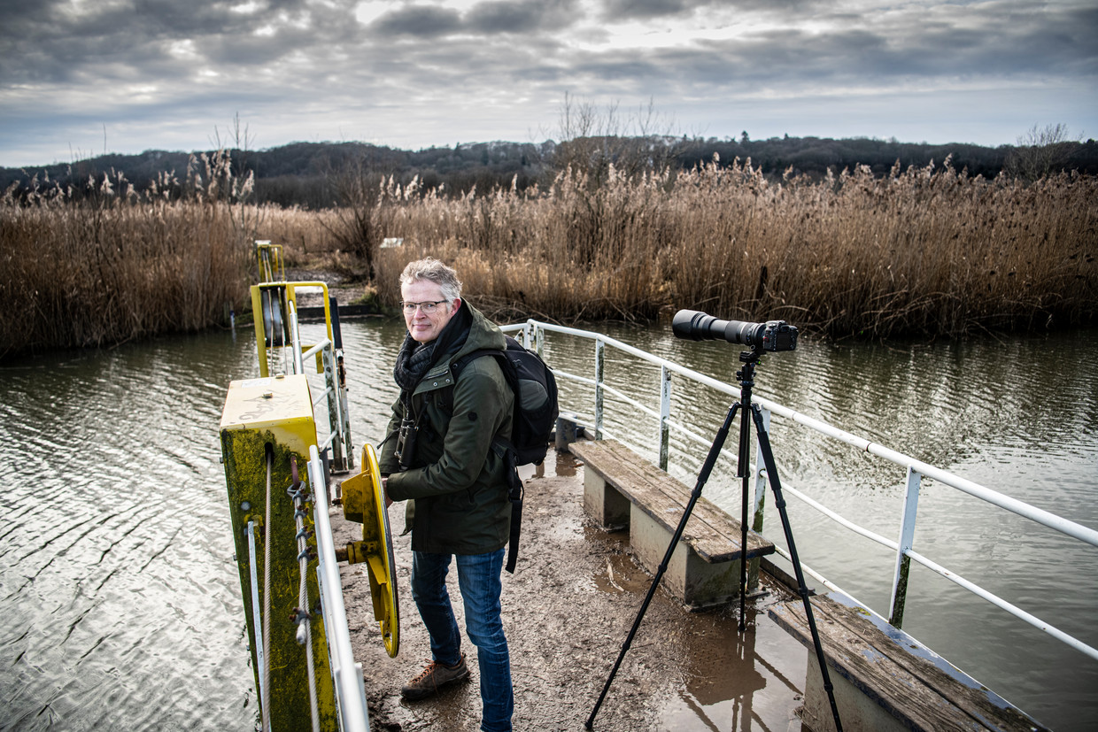 Geert Klein Breteler, sinds de lockdown fanatiek natuur- en vogelfotograaf. Beeld Koen Verheijden