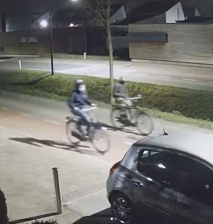 Jongens schoppen autospiegels van auto's af in Berghem.