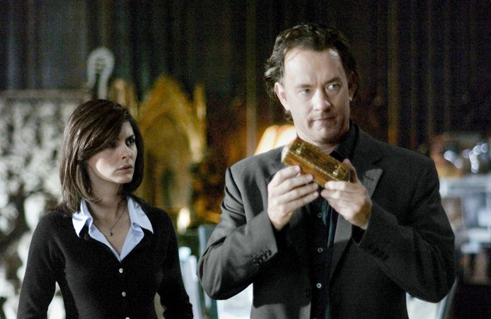 Audrey Tautou en Tom Hanks in 'The Da Vinci Code'