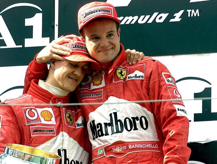 Schumacher en Barrichello.