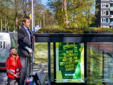 ‘Groene’ daken op bushokjes Gouda