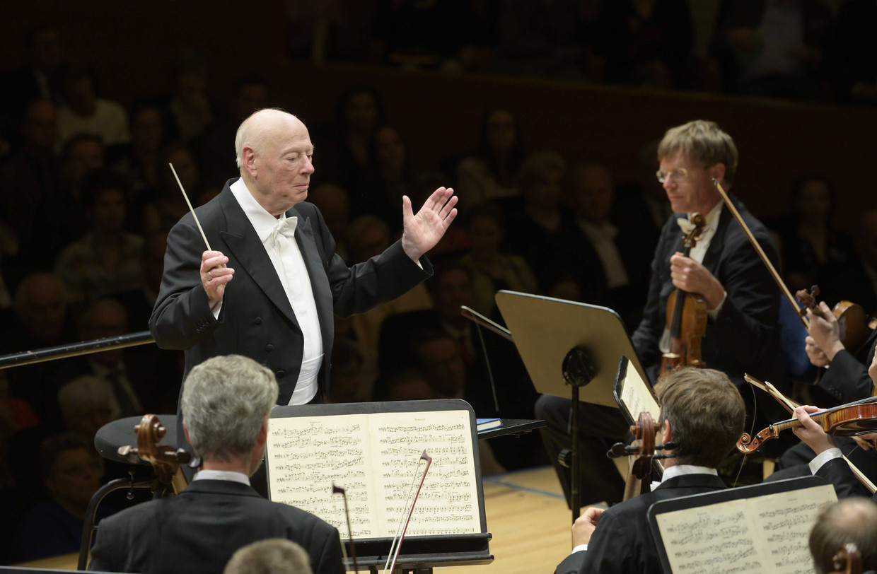 Bernhard Haitink tijdens zijn allerlaatste concert in Luzern.