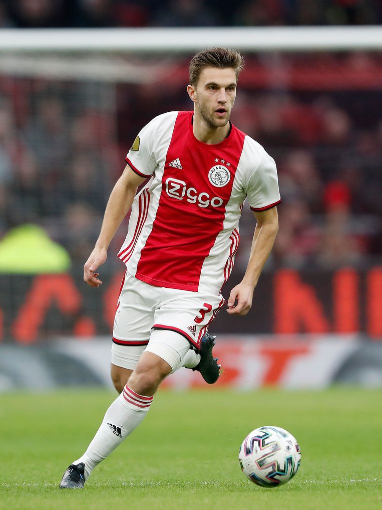 Veltman heeft zich in de negentien jaar dat hij bij Ajax heeft gespeeld ontwikkeld tot een van de betere verdedigers in de eredivisie. Beeld Hollandse Hoogte / Maurice van Steen