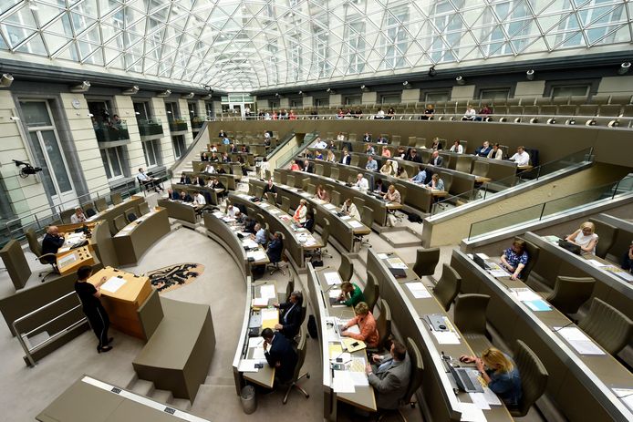 Plenaire vergadering in het Vlaams Parlement.