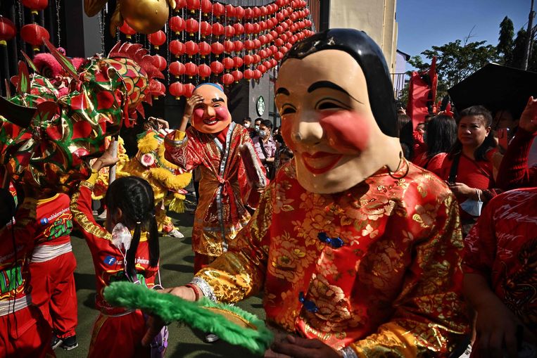 Capodanno cinese a Bangkok.  foto dell'AFP