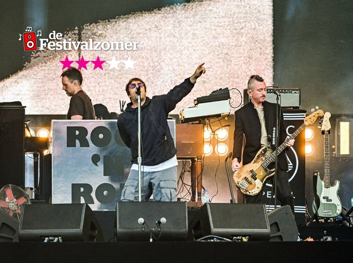 WERCHTER, BELGIUM - JUNE 30 : Liam Gallagher pictured at Rock Werchter 2023 day 2  on June 30, 2023 in Werchter, Belgium, 30/06/2023 ( Photo by Joel Hoylaerts / Photo News )