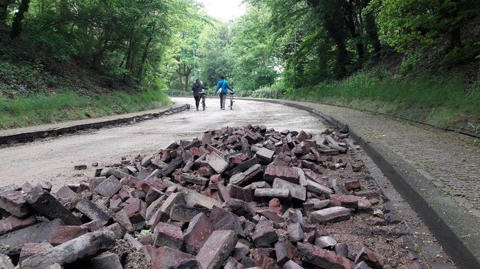 De Westbergweg wordt niet het podium voor de wielrenners op 2 juni