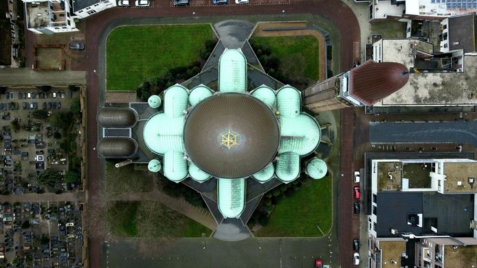 De Sint Jan vanuit de lucht.
