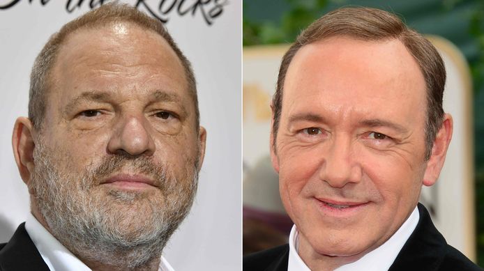 Producer Harvey Weinstein en acteur Kevin Spacey worden beiden beschuldigd van seksueel overschrijdend gedrag.
