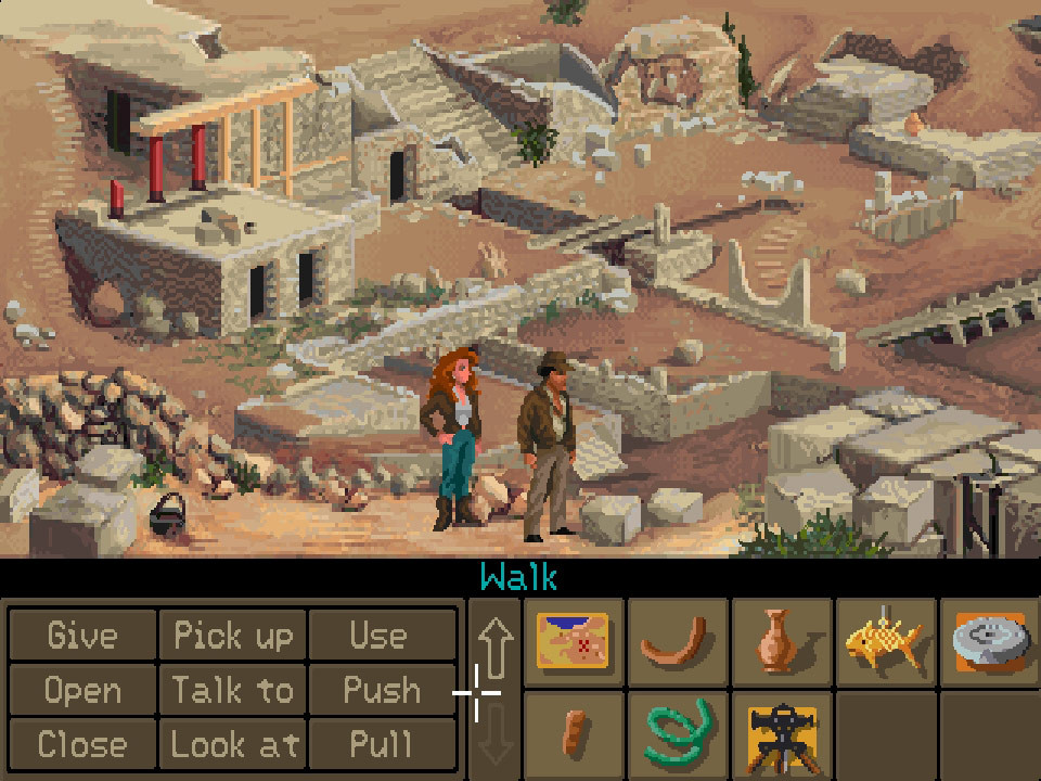 Archeoloog Indiana Jones, eindelijk effectief op een opgravingssite.