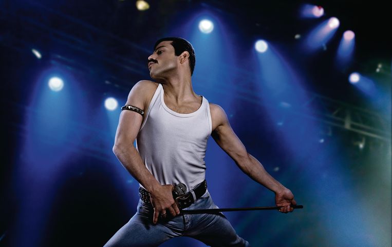 Rami Malek als Freddie Mercury in ‘Bohemian Rhapsody’. Beeld rv
