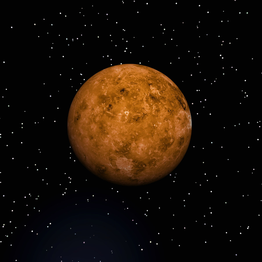 Op Venus stroomt lava uit vulkanen