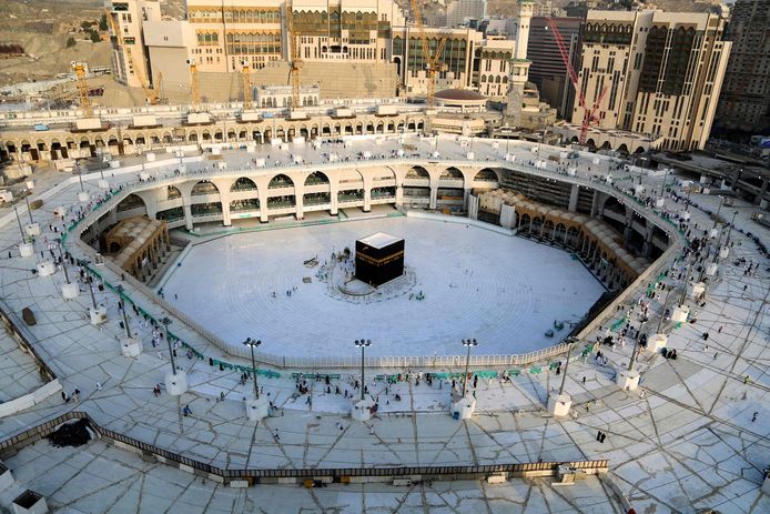 De Grote Moskee in Mekka zal dit jaar zo goed als leeg blijven.