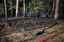 De schade na de brand.
