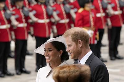 “Harry en Meghan waren niet blij met zitplaatsen op platina jubileum van de Queen”